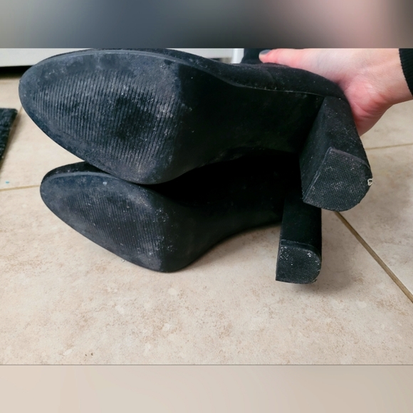 Steve Madden Emotions Block Heel OTK Boots - Picture 6 of 8